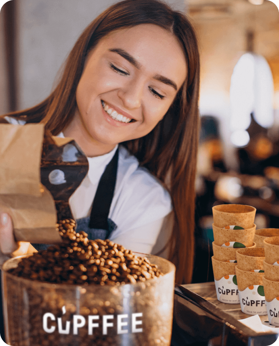 Kahve üreticileri için Cupffee